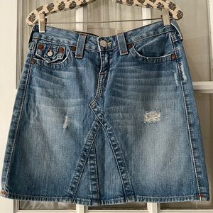 True Religion vintage denim skirt